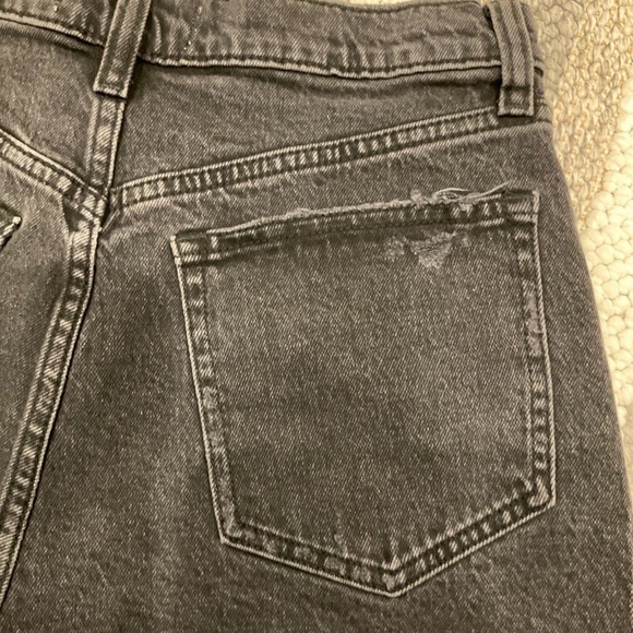 NWT Abercrombie & Fitch Distressed Mini Short Fringe Zip Fly Black Size 27 - Picture 6 of 16